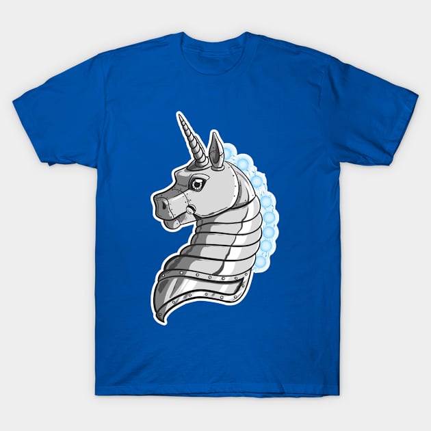 Robot Unicorn T-Shirt by lizstaley